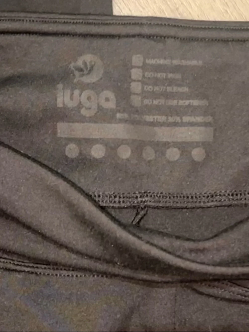Boot-Cut Yoga Pants with Wide Waistband in Black - Picture 3 of 6